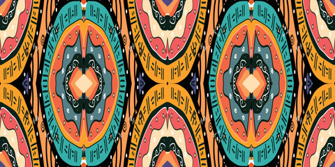 seamless ethnic pattern design.Geometric ethnic oriental ikat pattern traditional Design.ethnic oriental pattern,fabric,embroidery.Mexican pattern.merican pattern.latin african.indian fabric.Mexican