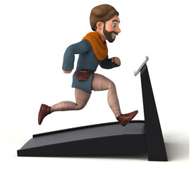 Fototapeta premium Fun 3D cartoon medieval man