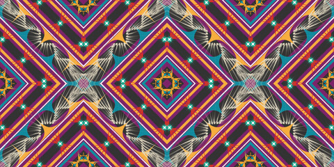 seamless ethnic pattern design.Geometric ethnic oriental ikat pattern traditional Design.ethnic oriental pattern,fabric,embroidery.Mexican pattern.merican pattern.latin african.indian fabric.Mexican