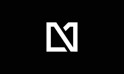 Obraz premium N initial logo. NM initial logo design template vector