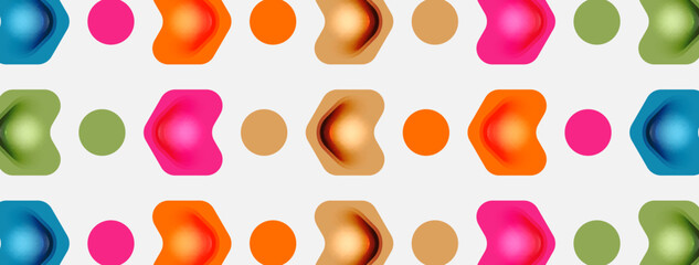 Color arrow shapes on white backdrop. Minimal geometric abstract background. Vector illustration for wallpaper banner background or landing page