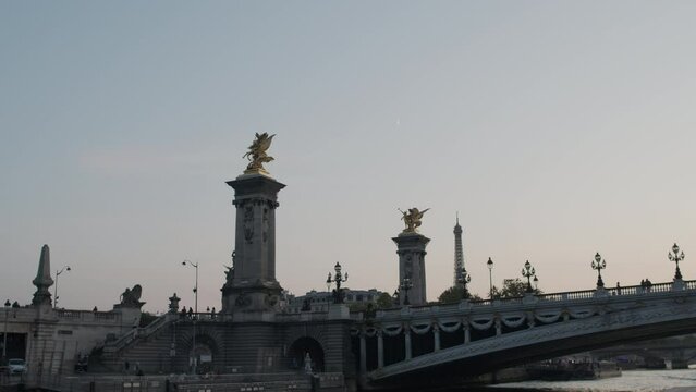 Paris - images made from River Seine - Pont Alexandre III - Bridge Alexandre III