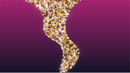 Luxury Background with Confetti of Glitter Particles. Sparkle Lights Texture. Party pattern. Light Spots. Star Dust. Explosion of Confetti. Design for Web.