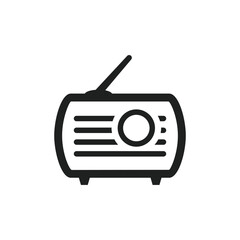 radio icon vector design illustration