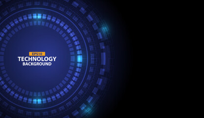 Technology Data Futuristic Vector Background Eps10