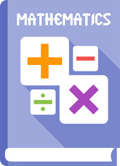 Obraz premium Mathematics Book Icon