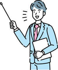 人物イラスト　線画