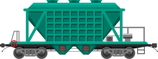 Railway car the tank. Freight boxcar wagon.