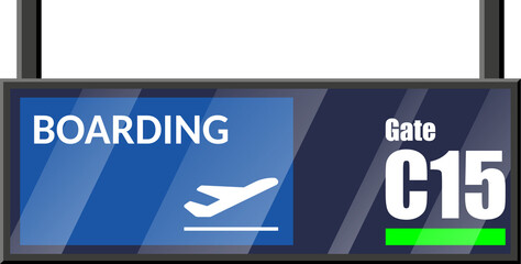 Airport Flip Board. Departure Arrival Timetable