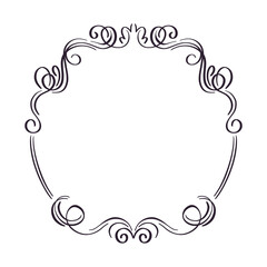 Fantasy vintage ornate border frame, gothic, victorian or baroque retro style decorative design.