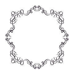 Fantasy vintage ornate border frame, gothic, victorian or baroque retro style decorative design.