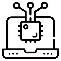 A unique linear icon of network automation