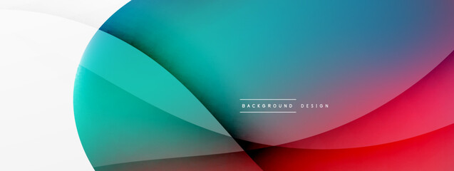 Fluid color abstract background. Liquid gradients, wave pattern. Trendy techno business template for wallpaper, banner, background or landing