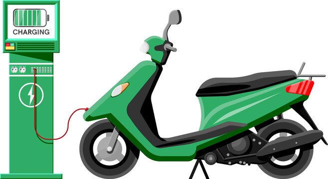 Electric Scooter and Charging Station