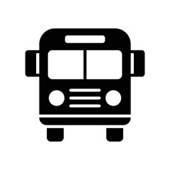 bus icon vector design template in white background