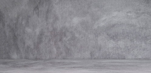 Empty Wall Gray Room,Cement Studio Background,Counter Blank Concrete Floor Material Backdrop,Mock Up Photography Display Structure Bar Indoor,Interiors Stone Free Space for add Products presentation.