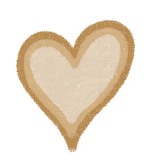 Heart symbol illustration for love and romantic trendy doodle art decoration element for web and print.