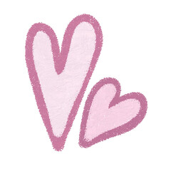 Heart symbol illustration for love and romantic trendy doodle art decoration element for web and print.