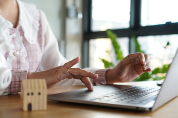 person working on computer