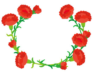 母の日の花のイラスト