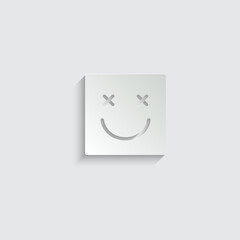 smile icon.  Emoticon. vector symbol. 