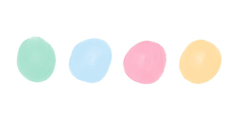 colorful dots isolated on white