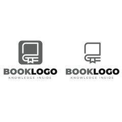 icon flat design book logo collection