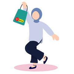 Woman with shopping bag 