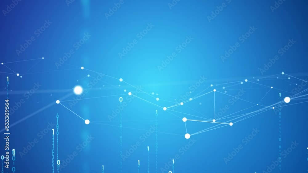 Poster Abstract background of communication network. Digital transformation.