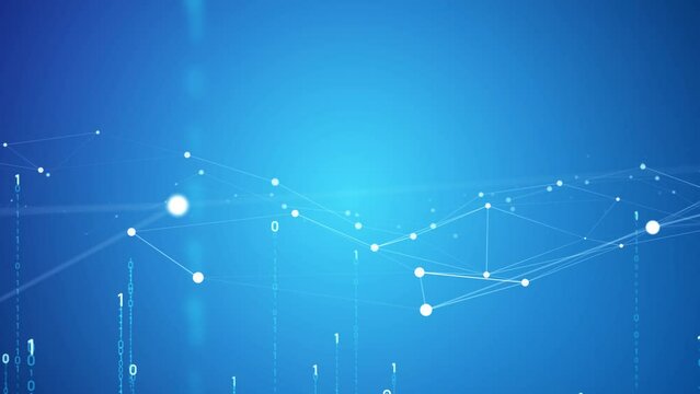 Abstract background of communication network. Digital transformation.