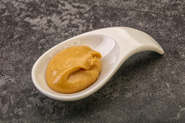 Peanut butter in the bowl