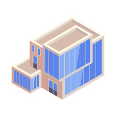Isometric Building Illustration