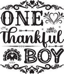 Thanks Giving Day T-shirt Design With Vector And Elements