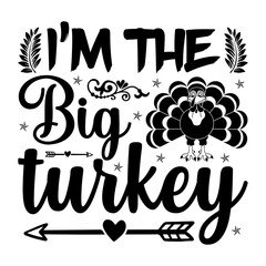 Thanks Giving Day T-shirt Design With Vector And Elements