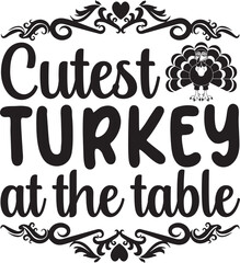 Thanks Giving Day T-shirt Design With Vector And Elements