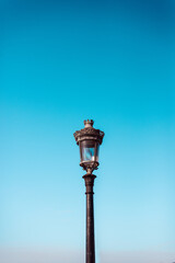 Fototapeta na wymiar Victorian streetlight against sky