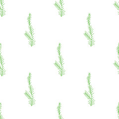 Fototapeta premium Christmas tree green branches,pine cone in seamless pattern background.Vintage Vector. Fir,spruce design element for backdrop,wallpaper,wrap.New year holiday vector