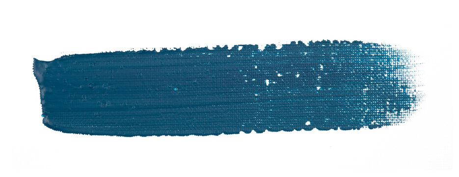 Blue acrylic hand-drawn brush stroke background.
