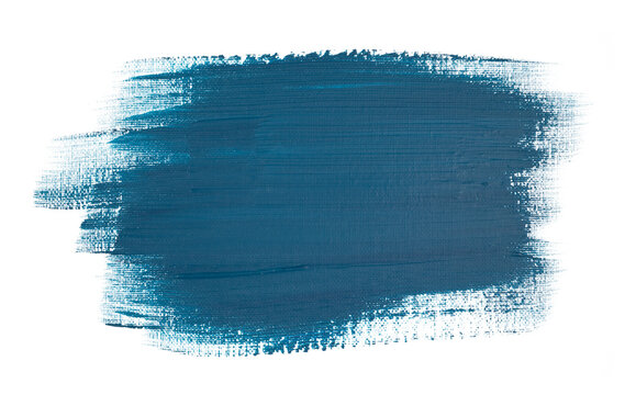 Blue acrylic hand-drawn brush stroke background.