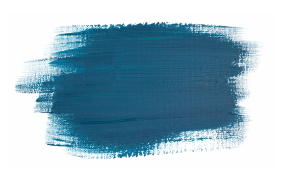 Blue acrylic hand-drawn brush stroke background.