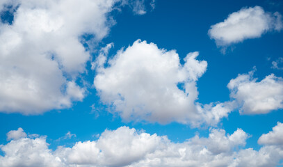 Obraz na płótnie Canvas Beautiful blue sky and clouds natural background