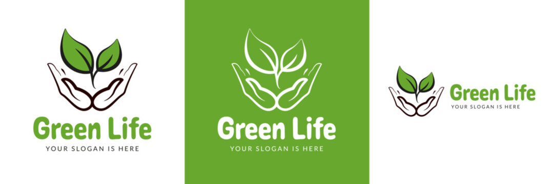 Green Life Logo, Ecology, Eco