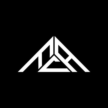 FCA letter logo creative design with vector graphic, FCA simple and modern logo in triangle shape.