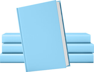 Blue leather hardcover books