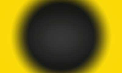 The illustration has a yellow background with black like an eye in the middle.