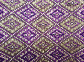 Thai silk textile pattern from Handmade