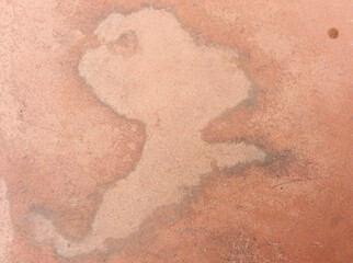 Old wall background - city building decay texture. Urban decline pattern with peeling paint.