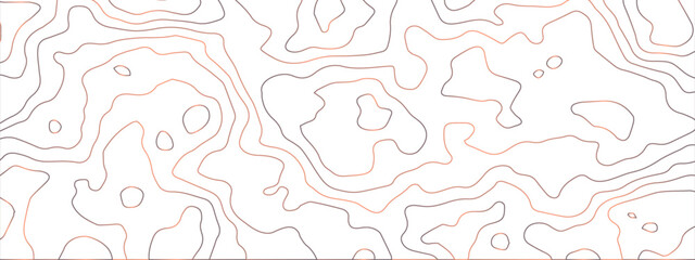 The stylized colorful wavy abstract topographic map contour, lines Pattern background. Topographic map and landscape terrain texture grid. Wavy banner and color geometric form.