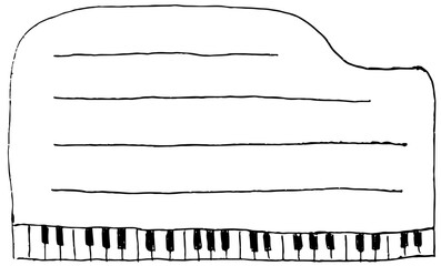 Obraz premium 大きなグランドピアノ