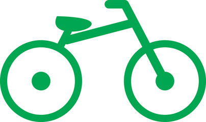 bike icon on isolated background